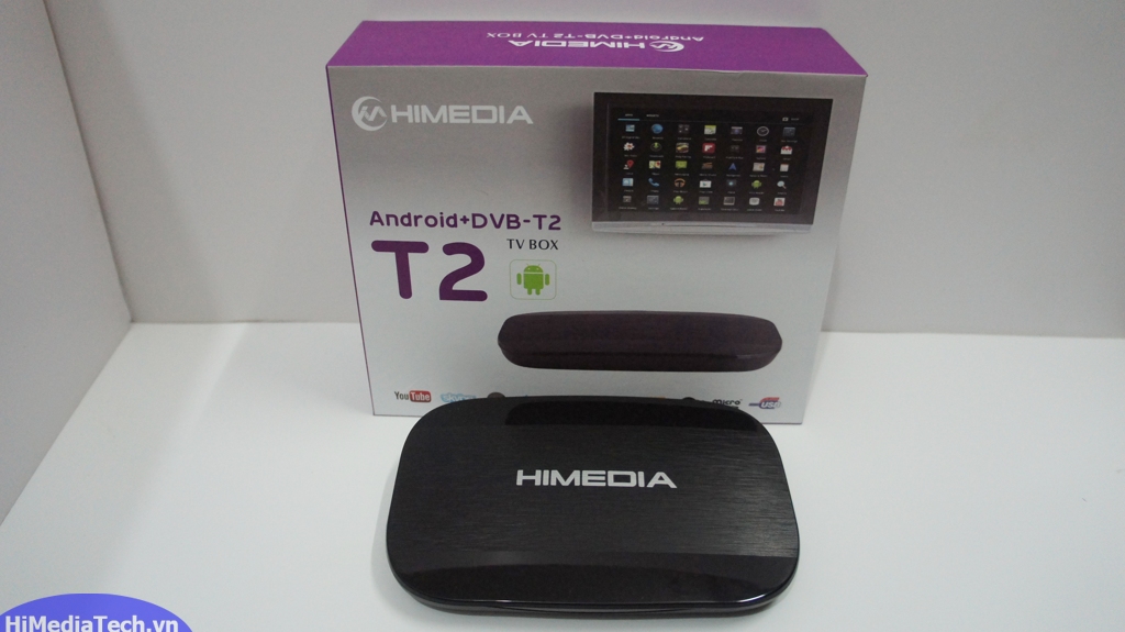 Android TV box Himedia T2 mặt trước