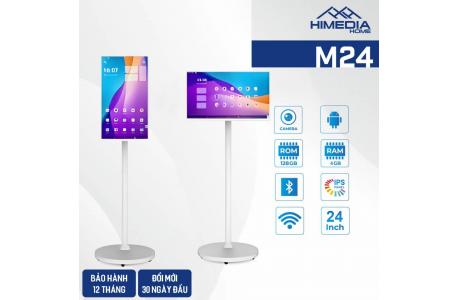 MÀN HÌNH CẢM ỨNG DI ĐỘNG THÔNG MINH HIMEDIA HOME M24, 24INCH, IPS, RAM 4G+128G, ANDROID 12, WEBCAM 8MPX, TÍCH HỢP PIN 8000MAH, BH 12 THÁNG.