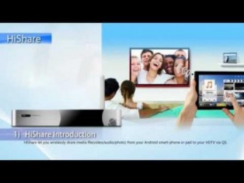 Ứng Dụng HiShare Độc Đáo,   Chia Sẻ Video,   Nhạc,   Ảnh Từ Smartphone lên HDTV của HiMedia